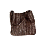 Load image into Gallery viewer, Vintage Brushed Denim Shoulder Bag Women S5P703