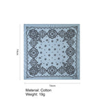 Load image into Gallery viewer, Cotton Paisley Print Small Square Scarf Neck Wrap N6H114