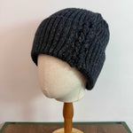 Load image into Gallery viewer, Thick Knit Beanie Earflap Striped Turn-Up Women N6H230