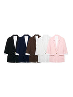 Load image into Gallery viewer, Loose Fit Long Sleeve Blazer N6F013