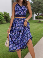Load image into Gallery viewer, Bohemian Print Two Piece Set Womens Dress Set N5A043
