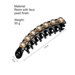 Load image into Gallery viewer, Pearl Clip Non-Slip Large Hair Clip for Thick Hair N6H195