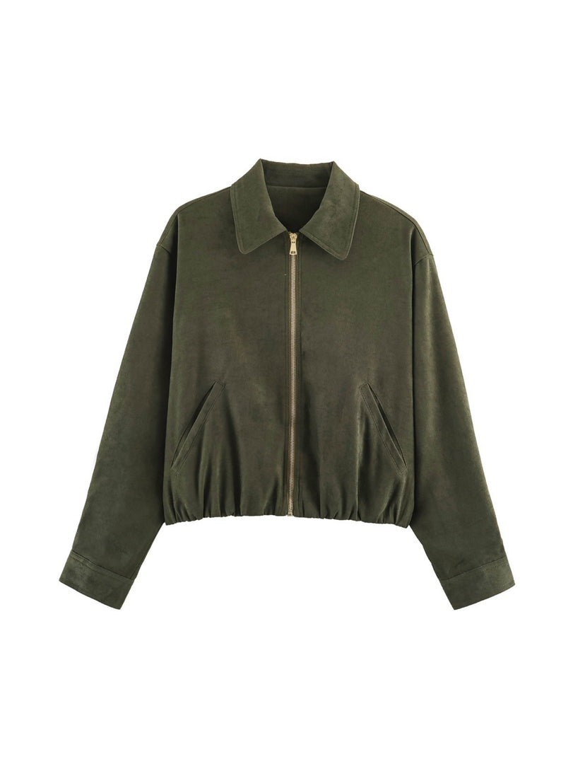 Women's POLO Collar Jacket & Casual Pants Separates N6H122