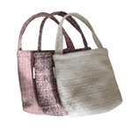Load image into Gallery viewer, Coarse Knit Vertical Tote Medium Soft Structure S5P350

