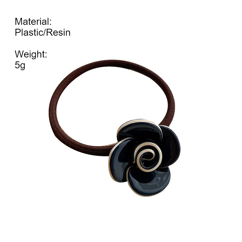 Rose Flower Hair Scrunchie Gentle No-Slip Women N6C339