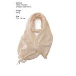 Load image into Gallery viewer, Imitation Cashmere Solid Scarf Shawl Fringe Women N6H228