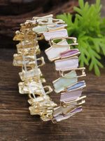Load image into Gallery viewer, Color Drip Hand-Painted Geometric Stretch Bangle N6C213