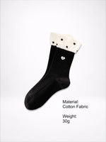 Load image into Gallery viewer, Bow Letter Label Slouch Socks Women N6C167