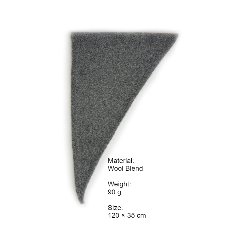 Wool Blend Knitted Triangle Scarf Winter Neck Warmer N6H222
