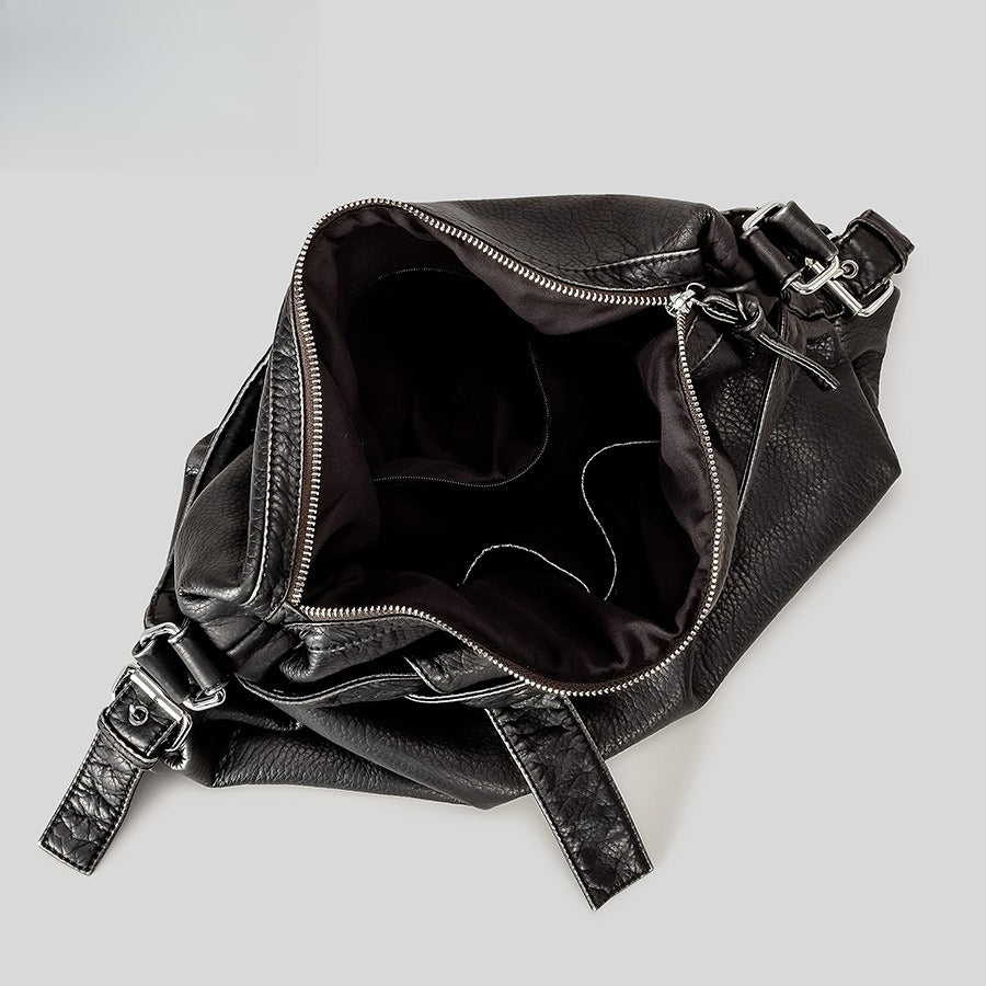 Retro PU Tote Bag Women Large Capacity Shoulder  S5P806
