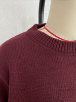 Load image into Gallery viewer, Heart Jacquard Round Neck Loose Pullover Sweater N6H286