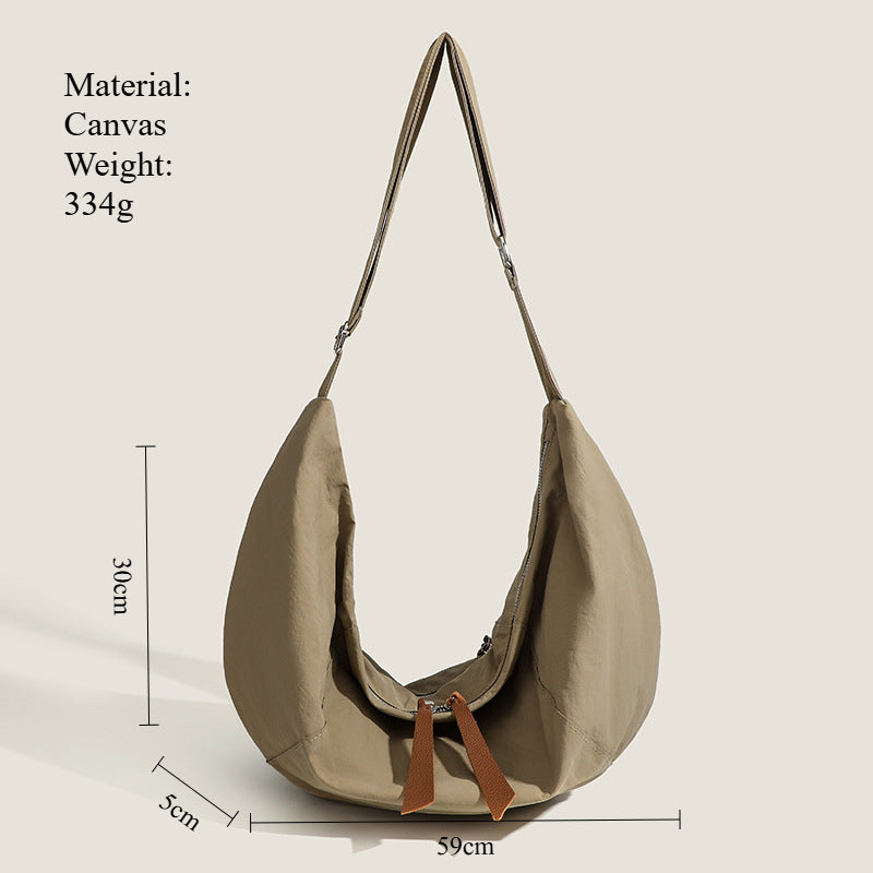 Curved Silhouette Canvas Tote Dual Carry  S5P315