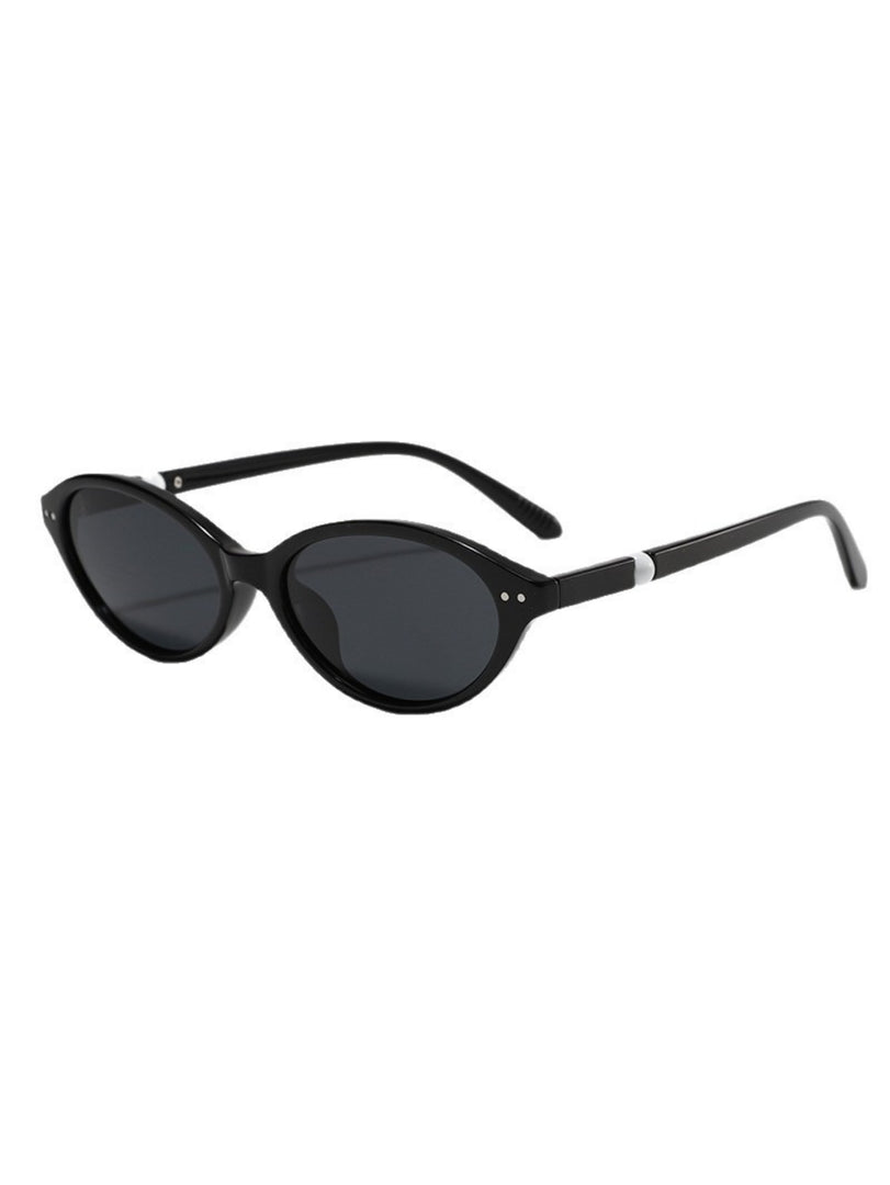 Cat Eye Oval Small Frame Sunglasses Women N6B217