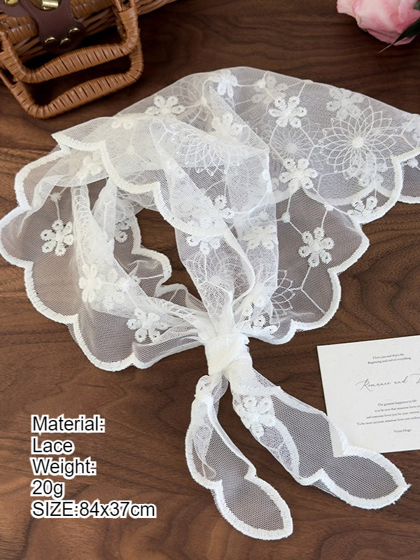 Retro Lace Floral Headscarf Bandana Women N6C004