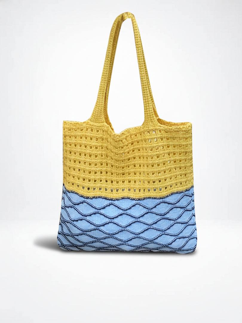 Crochet Openwork Boho Hobo Bag Women N6C051