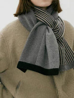 Load image into Gallery viewer, Textured Line Knit Scarf  M5A211