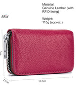 Load image into Gallery viewer, RFID Leather Accordion Card Case 12 Slots Women N6D034