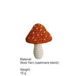 Load image into Gallery viewer, Hand Crochet Mushroom Brooch Wool Yarn Pin N6G045