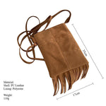 Load image into Gallery viewer, Bohemian Fringe Crossbody Bag PU Brown S5P280
