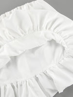 Load image into Gallery viewer, White High Waist Office Puff Skirt N6D112