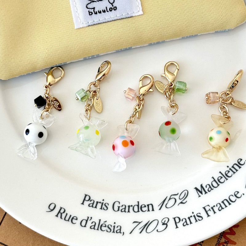 Polka Dot Candy Charm Pendant for Backpack  Accessory N6D040