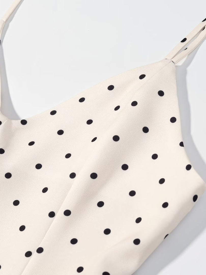 Polka Dot Short Slip Dress Women N6C263