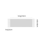 Load image into Gallery viewer, Rainbow Plaid Mohair Feel Chunky Fringe Scarf N6K249