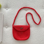 Load image into Gallery viewer, Solid Knit Pillow Bag Women Casual Atmosphere N6H318