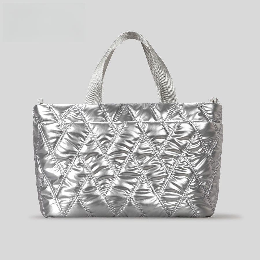 Padded Cloud Tote Medium Size Nylon Polyester S5P378