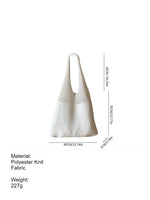 Load image into Gallery viewer, Retro Knit Large Capacity Tote Bag Women N6C057