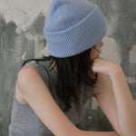 Load image into Gallery viewer, Double Layer Oversized Pure Wool Knit Beanie Women N6H211