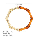Load image into Gallery viewer, Bamboo Segments Bangle Spliced Color S5P057
