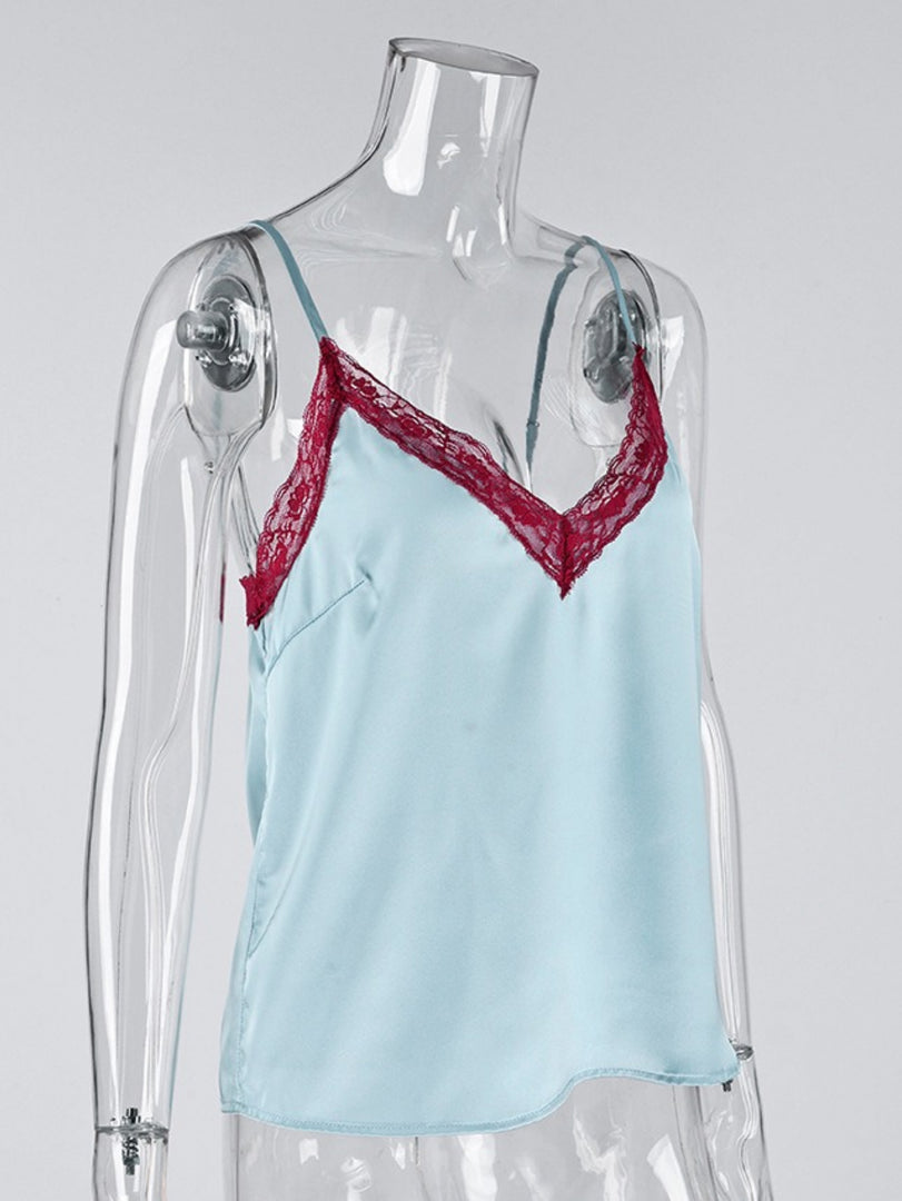 Sexy Lace Trim Camisole Top Women N6F026