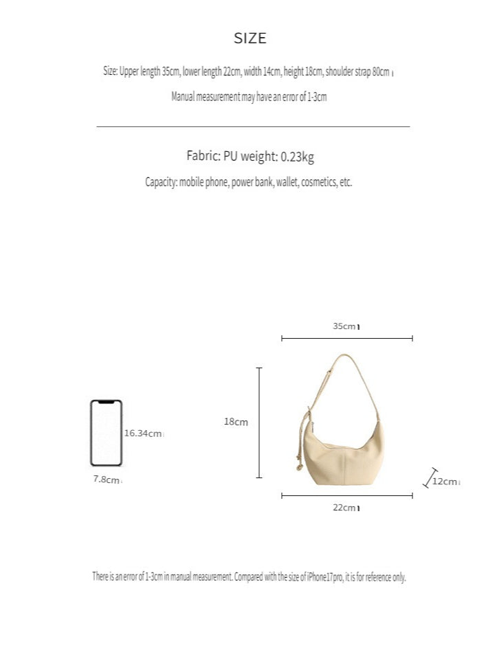 Oversized Hobo Shoulder Bag Women N6C021