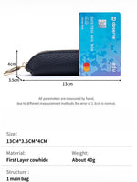 Load image into Gallery viewer, Genuine Leather Mini Multi-function Coin Purse Women N6D031