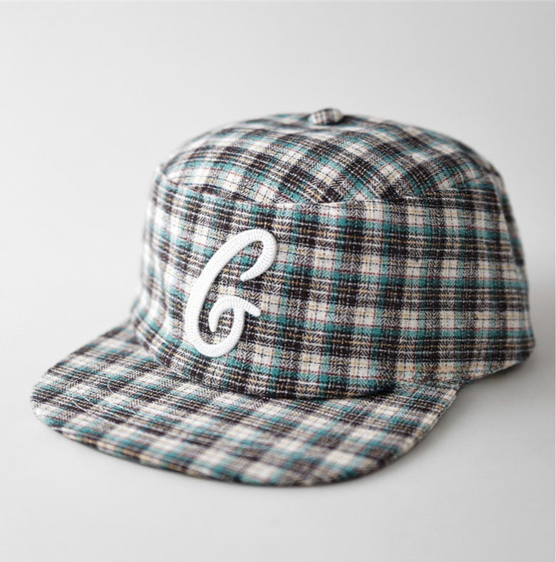 3D Embroidered Letter Flat Top Baseball Cap Women N6C088