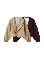 Load image into Gallery viewer, Casual Notch Lapel Buckle Jacket Women Multi-Color N6G167