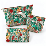 Load image into Gallery viewer, Womens Floral Embroidered Polyester Cosmetic Bag N6K116
