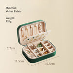 Load image into Gallery viewer, Two Tier Velvet Jewelry Case Compact Structure  S5P396