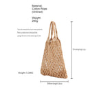 Load image into Gallery viewer, Crochet Shoulder Bag Cotton Rope Beach Tote N6F121
