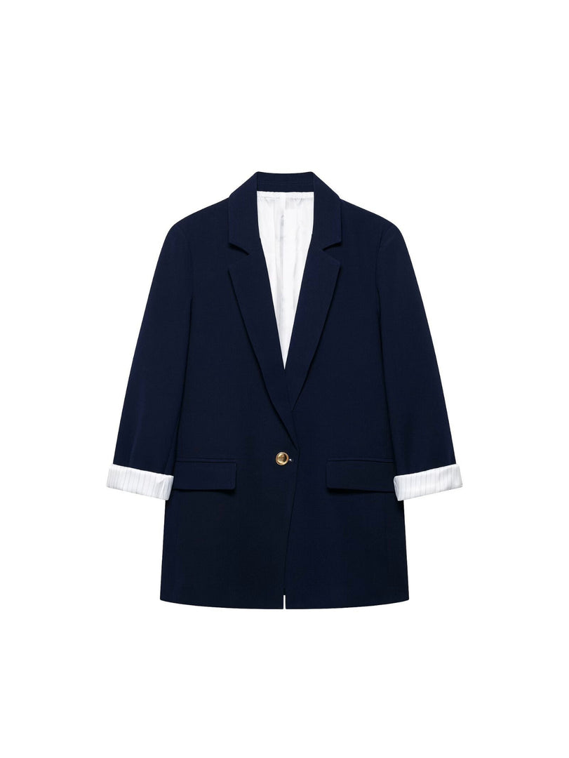 Loose Fit Long Sleeve Blazer N6F013
