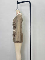 Load image into Gallery viewer, Sexy Off-Shoulder Cross Top and Skirt Set Women N6D141