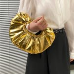 Load image into Gallery viewer, Metallic Cloud Fold Shoulder Bag Women N6E008