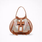 Load image into Gallery viewer, Jacquard Bow Detail Bucket Bag Women N6E007