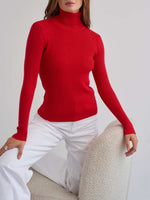 Load image into Gallery viewer, High Neck Knit Base Layer Top Women Slim Fit N6H320