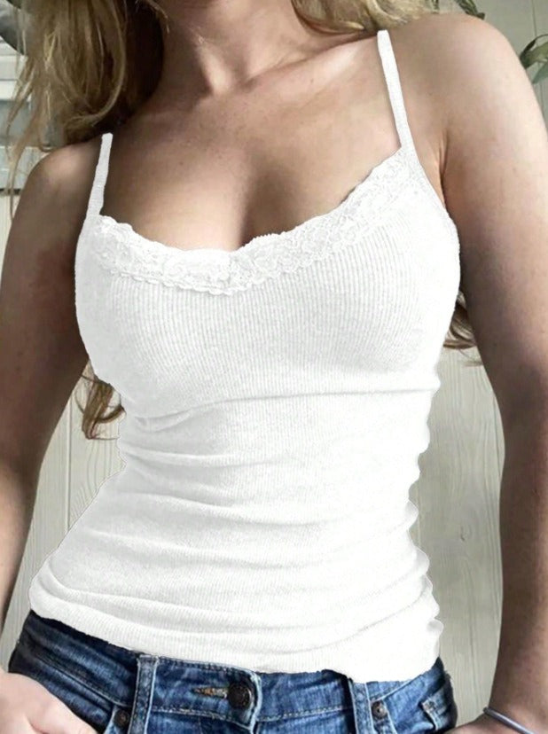 Seamless Cropped Ribbed Tank Top Women N6D160