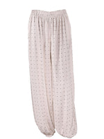 Load image into Gallery viewer, White Polka Dot Wide Leg Straight Pants N6E169