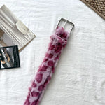 Load image into Gallery viewer, Unisex Pink Leopard Print Belt N6J104