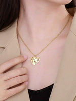 Load image into Gallery viewer, Openwork Heart Pendant Necklace Mother's Day N6D540