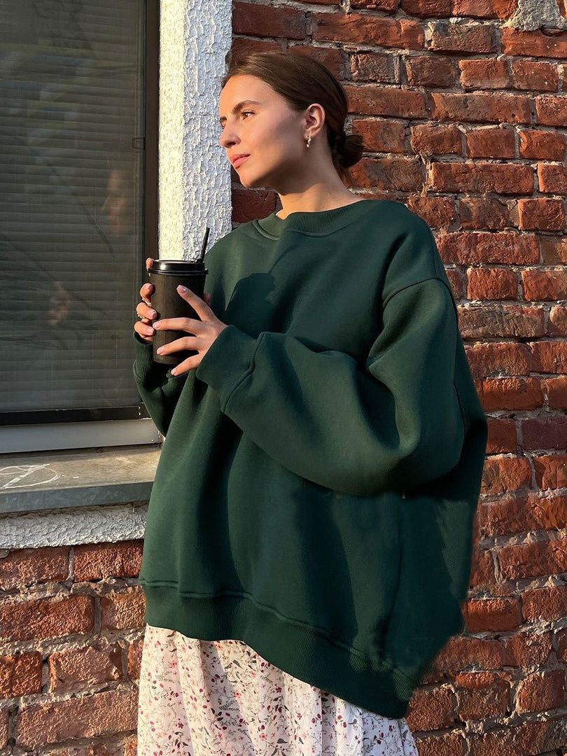Brushed Fleece Hoodie Relaxed Mid Heavy N5Z412